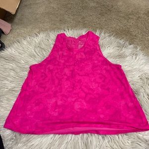 Pink athletic tank